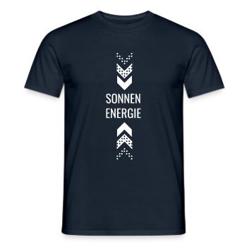 sonne energie 10 - Männer T-Shirt - Navy - Vorne - AI Model Male 178 light (178cm)