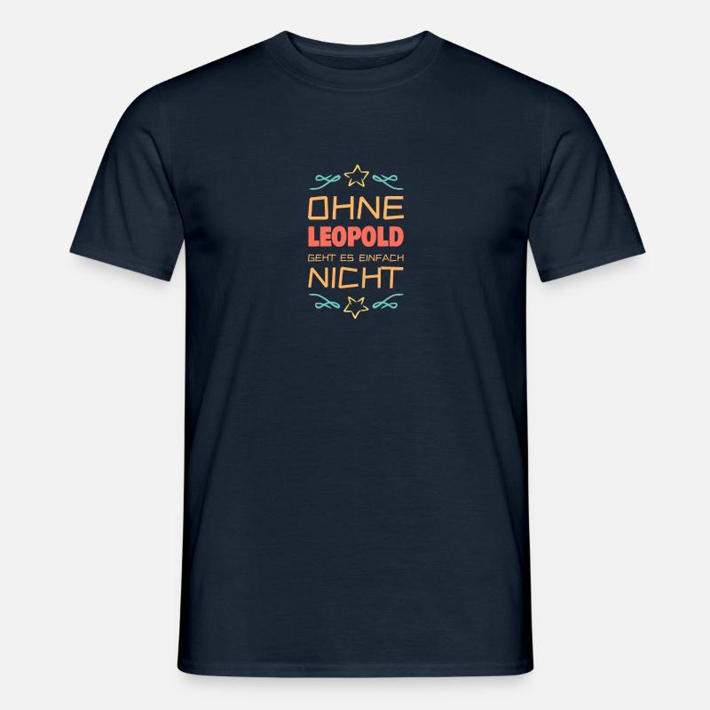 Geschenkidee Leopold - Männer T-Shirt - Navy