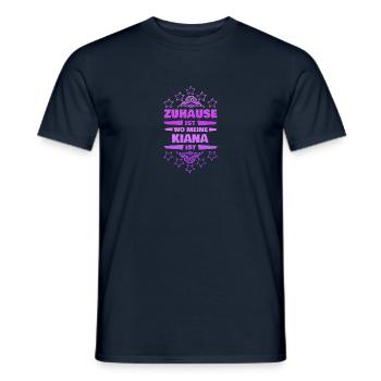Kiana as a friend - Men's T-Shirt - navy - Front - AI Model Male 178 light (178cm)