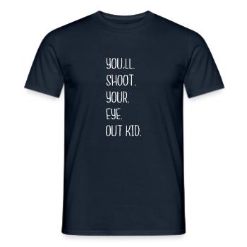 Idée cadeau Barbe Gang Dino Santa Drôle de Cadeau - T-shirt homme - marine - Devant - AI Model Male 178 light (178cm)