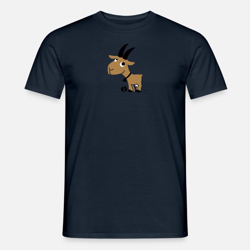 Ziege - Männer T-Shirt - Navy