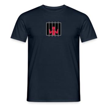 Captive Man - Men's T-Shirt - navy - Front - AI Model Male 178 light (178cm)