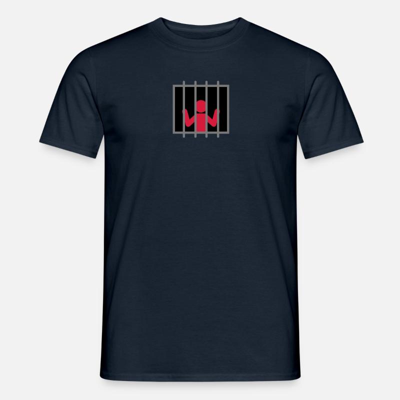Captive Man - Männer T-Shirt - Navy