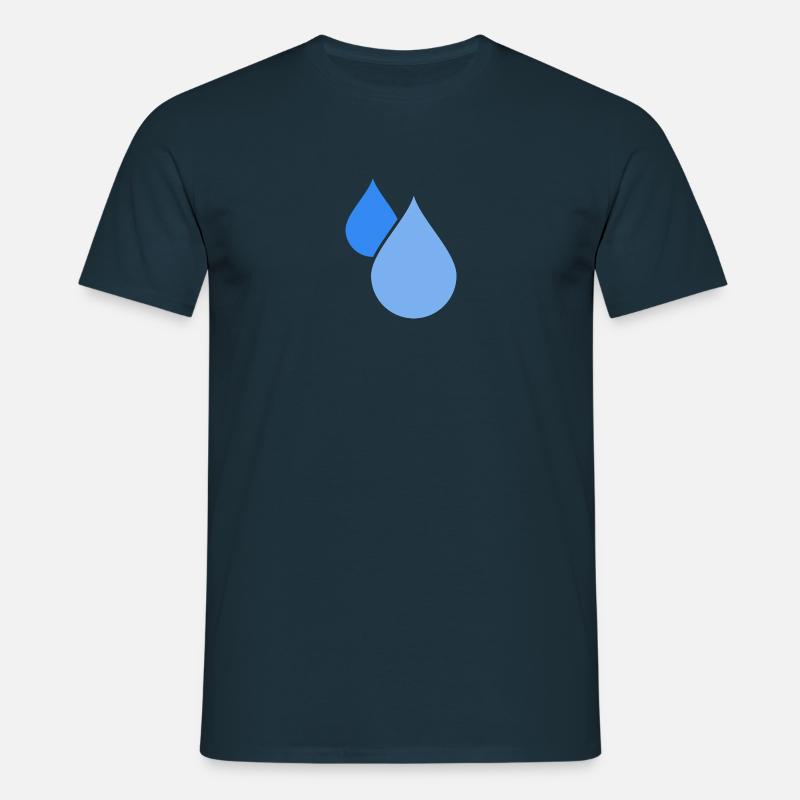 Vattendroppe - T-shirt herr - marinblå