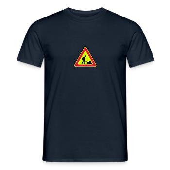 Panel Arbeits Mann pelle1 - Männer T-Shirt - Navy - Vorne - AI Model Male 178 light (178cm)