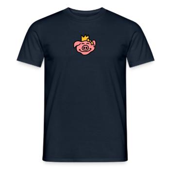 Pricess Pig Head - Men's T-Shirt - navy - Front - AI Model Male 178 light (178cm)