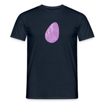 Oeuf de Pâques - Joyeuses Pâques - T-shirt homme - marine - Devant - AI Model Male 178 light (178cm)