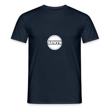 Prénom Arwyn - T-shirt homme - marine - Devant - AI Model Male 178 light (178cm)