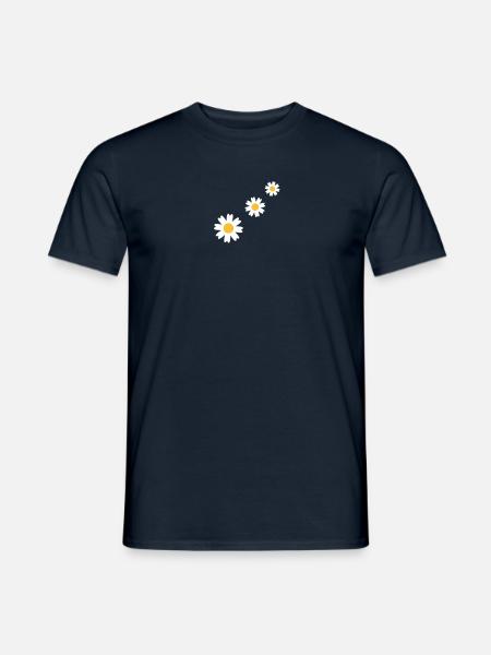 3_flowers - Men's T-Shirt - navy
