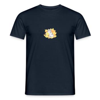 Golden Autumn - Men's T-Shirt - navy - Front - AI Model Male 178 light (178cm)