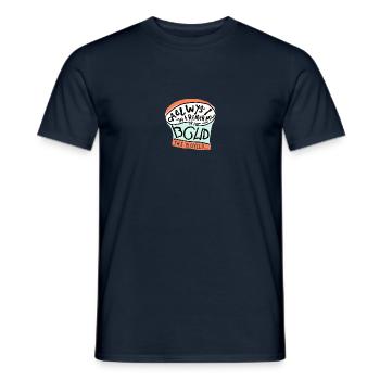 CARTOON PHRASES - Men's T-Shirt - navy - Front - AI Model Male 178 light (178cm)