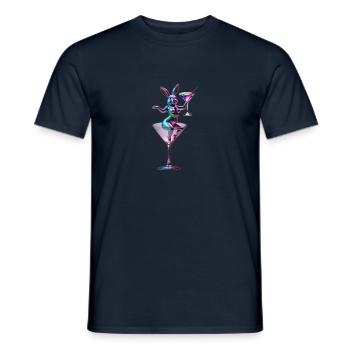 Cosmo Rabbit - Männer T-Shirt - Navy - Vorne - AI Model Male 178 light (178cm)