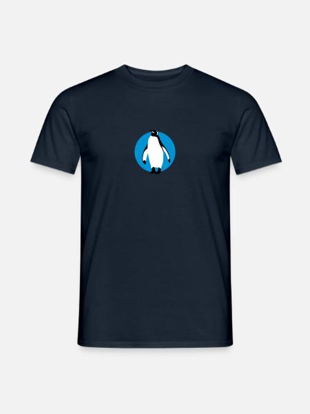 pinguin_032013_b_3c - Männer T-Shirt - Navy