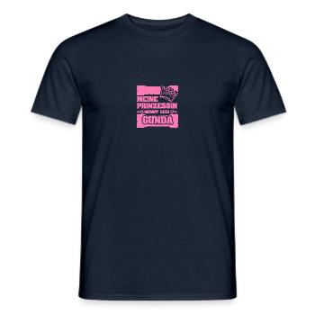 Nom de la fille Gunda - T-shirt homme - marine - Devant - AI Model Male 178 light (178cm)