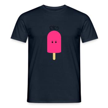 Yeux / Eskimo Limon / crème glacée / soleil d'été T-shirt - T-shirt homme - marine - Devant - AI Model Male 178 light (178cm)