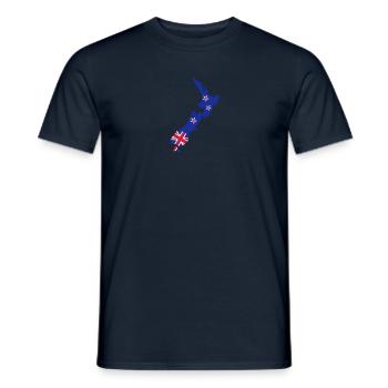 New Zealand - Men's T-Shirt - navy - Front - AI Model Male 178 light (178cm)