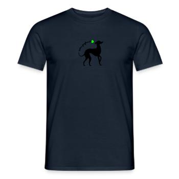 Italian greyhound - T-shirt homme - marine - Devant - AI Model Male 178 light (178cm)
