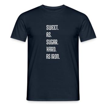 snowboarding disc brake barbells present idea - Männer T-Shirt - Navy - Vorne - AI Model Male 178 light (178cm)