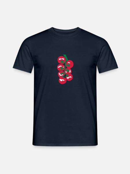 Cluster of cherry tomatoes_g1 - Men's T-Shirt - navy