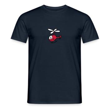 Helicopter - Männer T-Shirt - Navy - Vorne - AI Model Male 178 light (178cm)