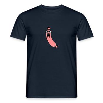 Cool Sausage - T-shirt homme - marine - Devant - AI Model Male 178 light (178cm)
