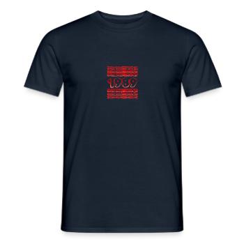 Année 1989 - T-shirt homme - marine - Devant - AI Model Male 178 light (178cm)