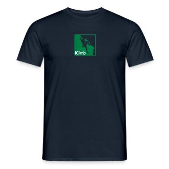 Rock Climbing iClimb - T-shirt homme - marine - Devant - AI Model Male 178 light (178cm)