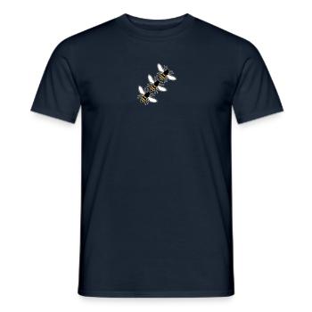 Bienen fliegen - Männer T-Shirt - Navy - Vorne - AI Model Male 178 light (178cm)