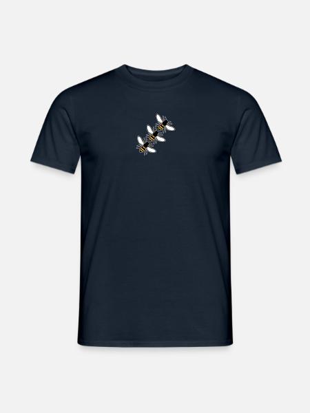 flying bees - Men's T-Shirt - navy