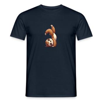 Faltirer Handstand Salto sportliches Workout - Männer T-Shirt - Navy - Vorne - AI Model Male 178 light (178cm)