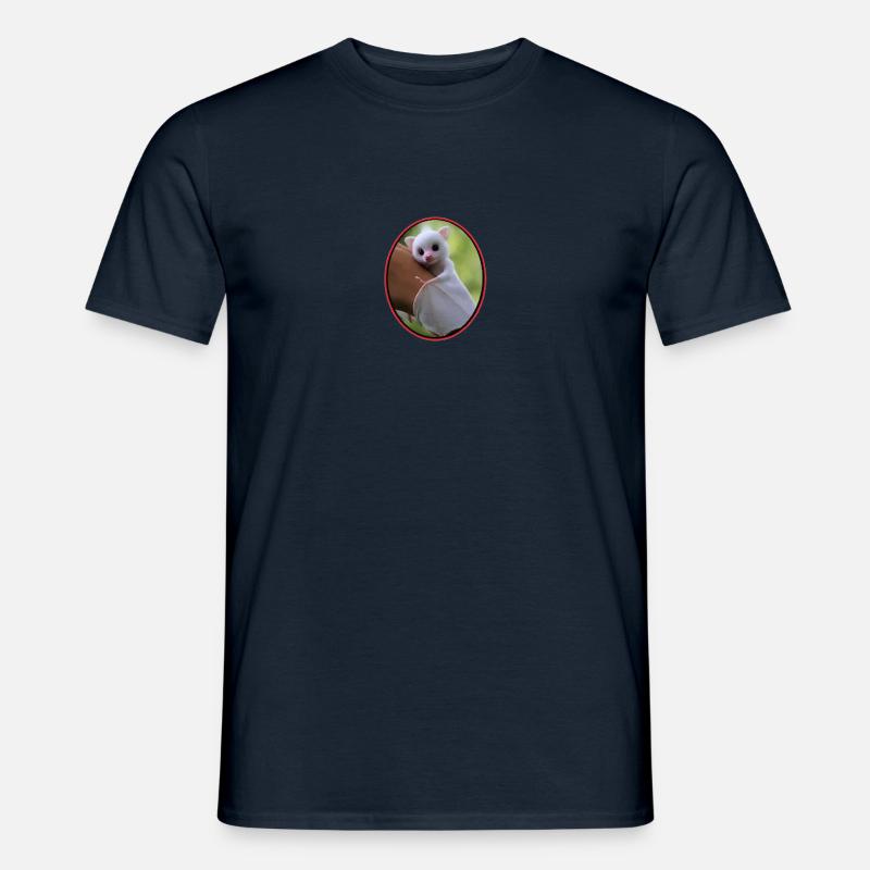White mouse bat - Men’s T-shirt - navy