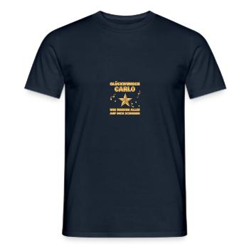 Colleague Carlo - Men's T-Shirt - navy - Front - AI Model Male 178 light (178cm)