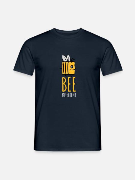bee different Spruch Quote - Men's T-Shirt - navy