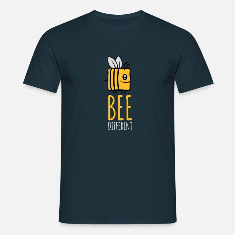 bee different Spruch Quote - Men's T-Shirt - navy
