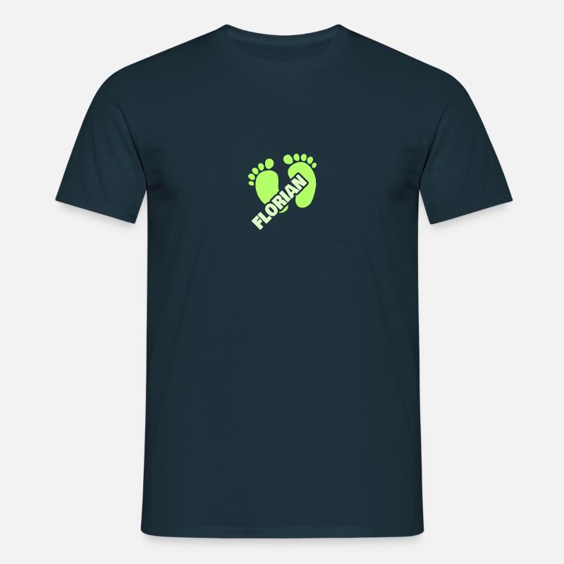 Geburt Florian - Männer T-Shirt - Navy