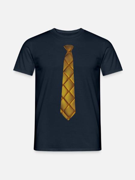 Tie for the Goldfinger - Men's T-Shirt - navy