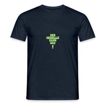 Geselle als Lustig - Männer T-Shirt - Navy - Vorne - AI Model Male 178 light (178cm)