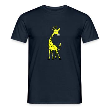 Girafe 02 - T-shirt homme - marine - Devant - AI Model Male 178 light (178cm)