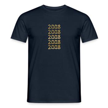 Liberté 2008 - T-shirt homme - marine - Devant - AI Model Male 178 light (178cm)