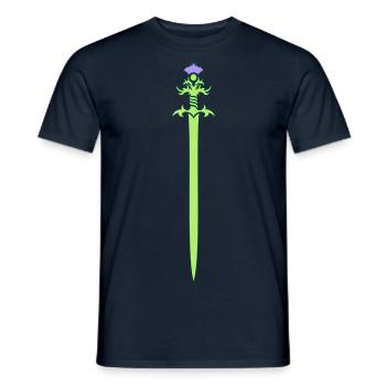 Épée de chardon - T-shirt homme - marine - Devant - AI Model Male 178 light (178cm)