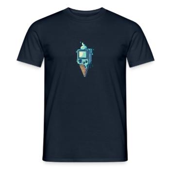 Handheld Ice Console - Männer T-Shirt - Navy - Vorne - AI Model Male 178 light (178cm)