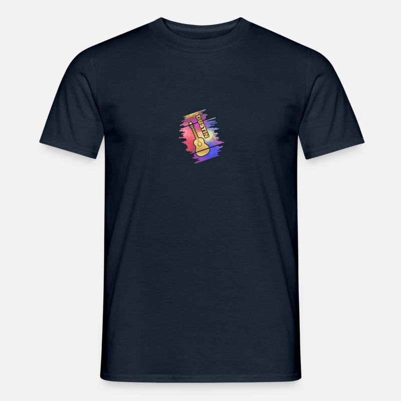 Guitar Dustin - Männer T-Shirt - Navy