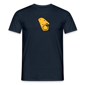 crêpe galette saucisse snack pita - T-shirt homme - marine - Devant - AI Model Male 178 light (178cm)