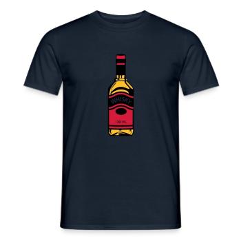 Bouteille de Whisky - T-shirt homme - marine - Devant - AI Model Male 178 light (178cm)