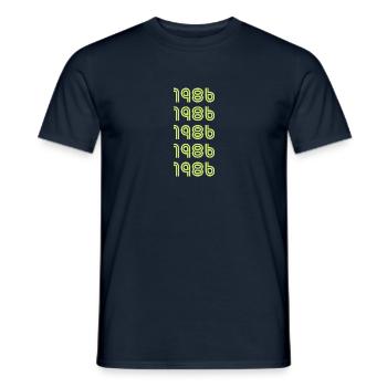 1986 - T-shirt homme - marine - Devant - AI Model Male 178 light (178cm)
