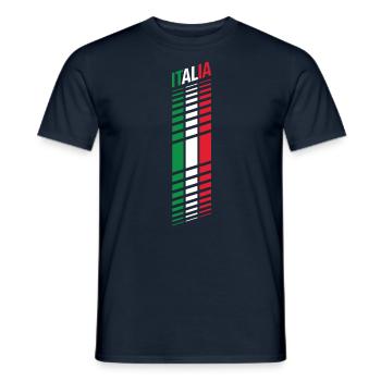 Italia Racing 02 - Männer T-Shirt - Navy - Vorne - AI Model Male 178 light (178cm)