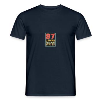 87 - Men's T-Shirt - navy - Front - AI Model Male 178 light (178cm)