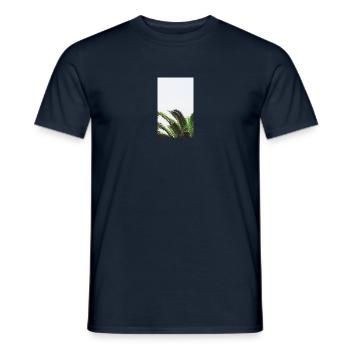 Palmen - Männer T-Shirt - Navy - Vorne - AI Model Male 178 light (178cm)
