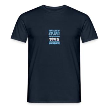 Father 1995 - Men's T-Shirt - navy - Front - AI Model Male 178 light (178cm)