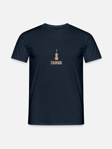Janek as viola - Men's T-Shirt - navy